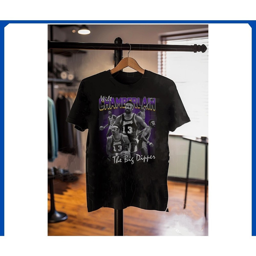 Wilt Chamberlain Shirt For Men Women Vintage Basketball T-shirt